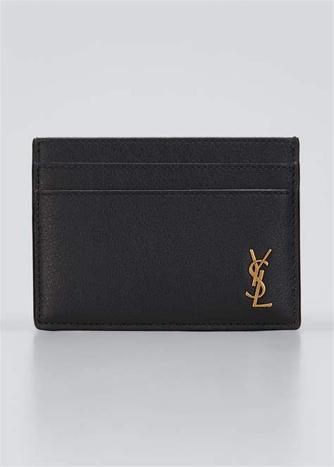 Saint Laurent YSL Monogram Card Case in Patent Leather